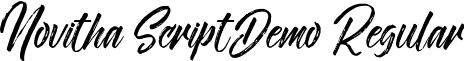 Novitha ScriptDemo Regular font - Novitha Script-Demo.ttf