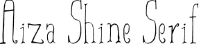 Aiza Shine Serif font - Aiza-Shine Serif.otf