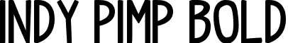 indy pimp Bold font - indiepimptbs_bold.ttf