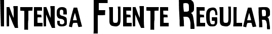 Intensa Fuente Regular font - Intensa Fuente.ttf