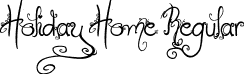 Holiday Home Regular font - Holiday_Home.ttf