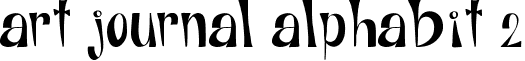 Art Journal Alphabit 2 font - Alphabits-Regular.ttf