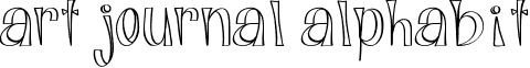 Art Journal Alphabit font - Alphabits-Light.ttf