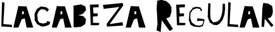 lacabeza Regular font - lacabeza.otf