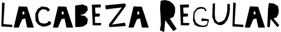 lacabeza Regular font - lacabeza.ttf