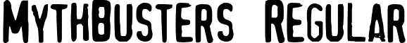 MythBusters Regular font - MythBusters.ttf