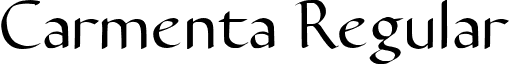 Carmenta Regular font - Carmenta Regular 2.00.ttf