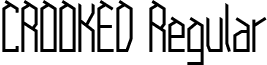 CROOKED Regular font - CROOKED.otf