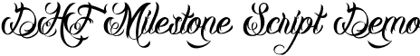 DHF Milestone Script Demo font - DHF Milestone Script_DEMO.otf