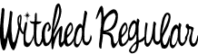 Witched Regular font - Bewitched.TTF