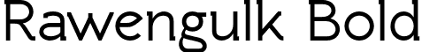 Rawengulk Bold font - RawengulkBold.otf