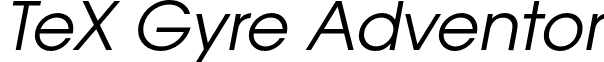 TeX Gyre Adventor font - texgyreadventor-italic.otf
