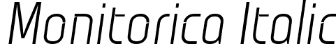 Monitorica Italic font - Monitorica-It.ttf