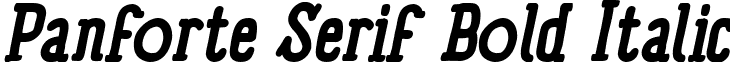 Panforte Serif Bold Italic font - PanforteSerif-BoldItalicTrial.ttf