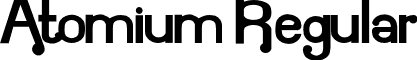Atomium Regular font - ATOMIUM_.OTF