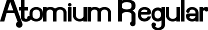 Atomium Regular font - Atomium.ttf