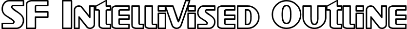 SF Intellivised Outline font - SFIntellivisedOutline.ttf