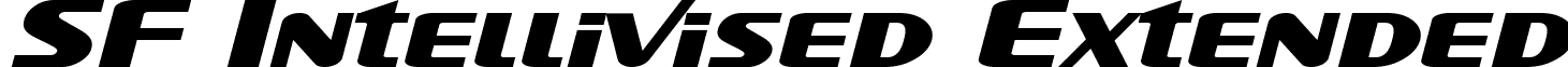 SF Intellivised Extended font - SFIntellivisedExtended-Ital.ttf