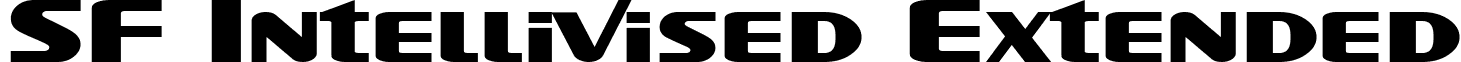 SF Intellivised Extended font - SFIntellivisedExtended.ttf