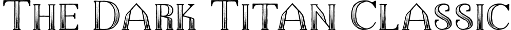 The Dark Titan Classic font - The Dark Titan Classic.ttf