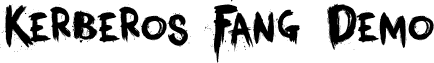Kerberos Fang Demo font - Kerberos_Fang_Demo.ttf