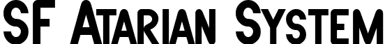 SF Atarian System font - SFAtarianSystem-Bold.ttf