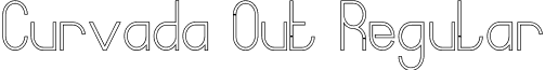 Curvada Out Regular font - Curvada WLM edit outline.ttf