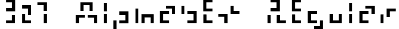 321 Alphabet Regular font - 321ALPHA.TTF