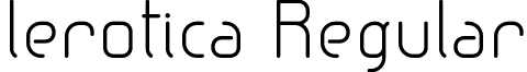 lerotica Regular font - lerotica-regular.otf
