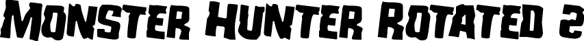 Monster Hunter Rotated 2 font - monsterhunterrotate2.ttf