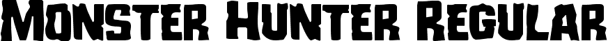 Monster Hunter Regular font - monsterhunter.ttf