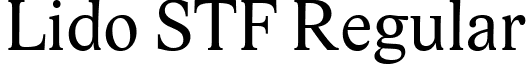 Lido STF Regular font - LidoSTF.ttf