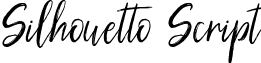 Silhouetto Script font - Silhouetto-Script.otf