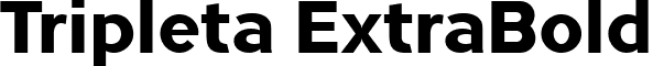 Tripleta ExtraBold font - Tripleta-ExtraBold-Demo-FFP.ttf