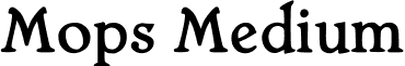 Mops Medium font - Mops.ttf