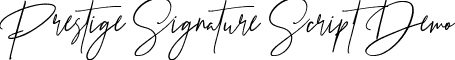 Prestige Signature Script Demo font - Prestige Signature Script - Demo.ttf