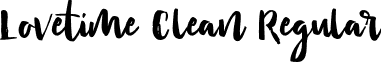 Lovetime Clean Regular font - Lovetime Clean.otf
