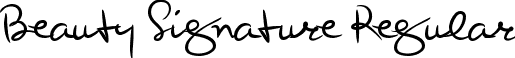 Beauty Signature Regular font - BeautySignature.ttf