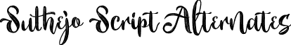 Suthejo Script Alternates font - Suthejo Script Alternates.ttf