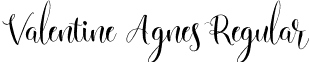 Valentine Agnes Regular font - Valentine Agnes.otf