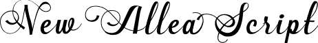New Allea Script font - New Allea Script.ttf