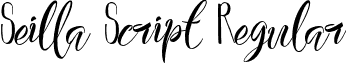 Seilla Script Regular font - Seilla Script.otf