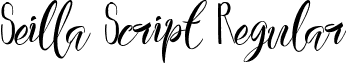 Seilla Script Regular font - Seilla Script.ttf