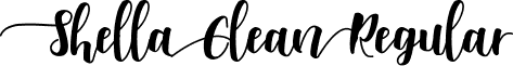 Shella Clean Regular font - Shella clean dafont.ttf