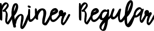 Rhiner Regular font - Rhiner.ttf