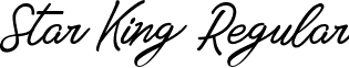 Star King Regular font - Star King Personal Use.ttf