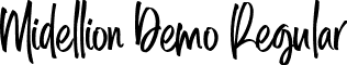 Midellion Demo Regular font - Midellion_Demo.ttf