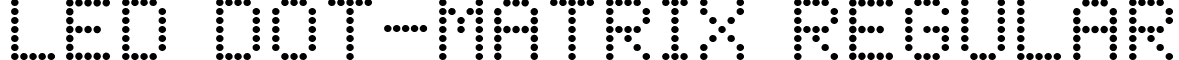 LED Dot-Matrix Regular font - LED Dot-Matrix.ttf
