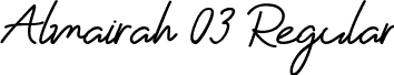 Almairah 03 Regular font - Almairah 03.ttf