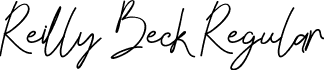 Reilly Beck Regular font - Reilly Beck Demo.otf
